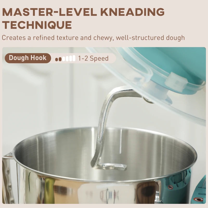 1300W Blue Kitchen Stand Mixer with Accessories - Powerful, Versatile, Perfect for Baking and Cooking