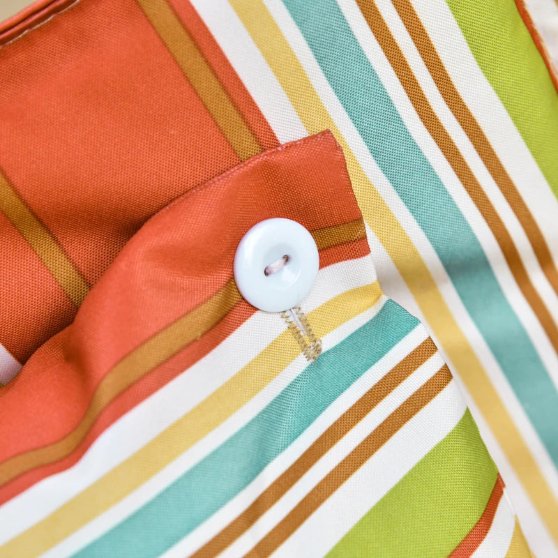 Striped Hanging Hammock Swing Chair - Safe Indoor/Outdoor Seating