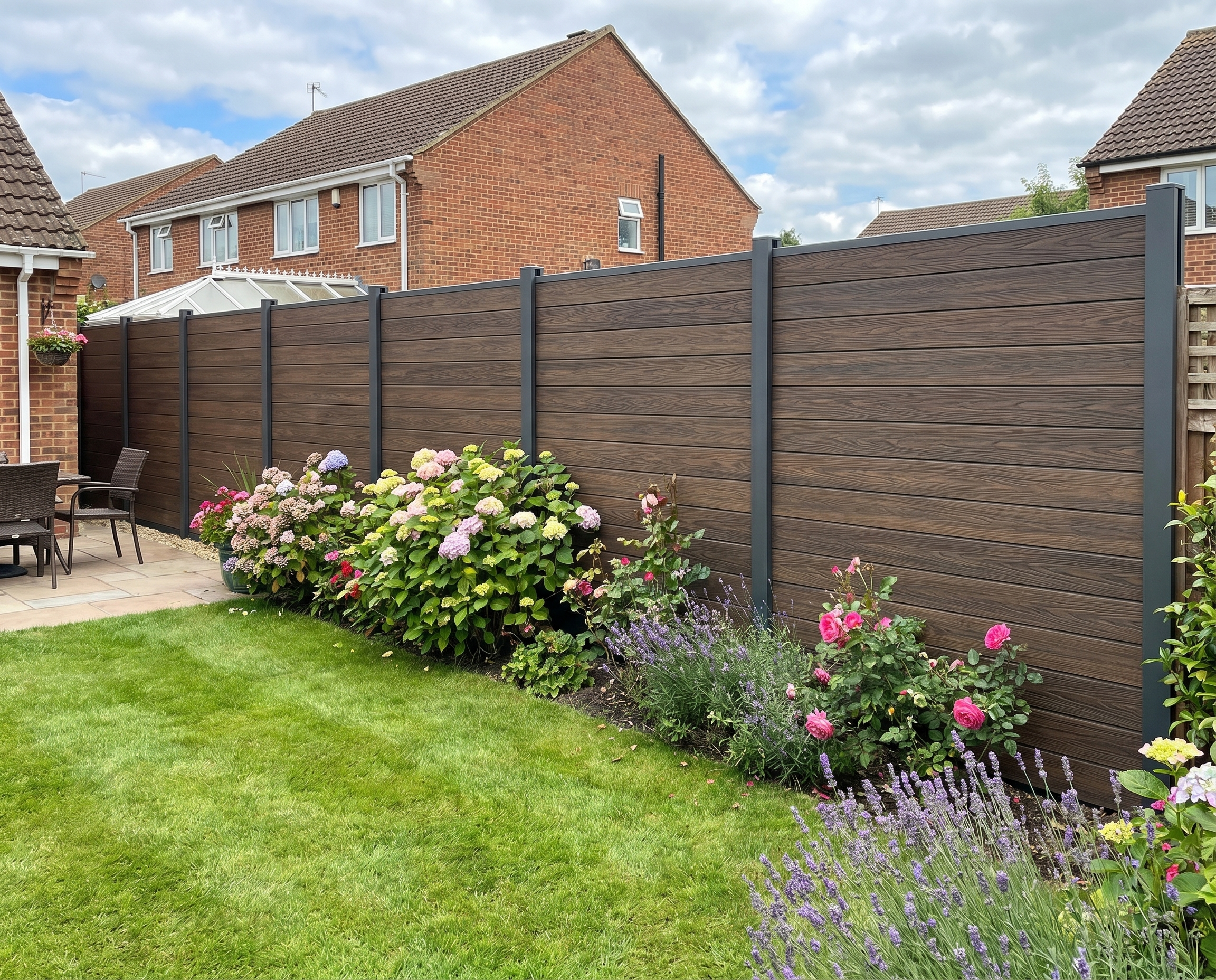 Premium Woodgrain Composite Fencing Board - 1830mm x 160mm x 20mm