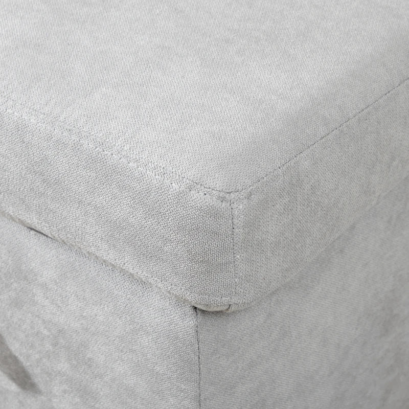 Light Grey L-Shaped Sofa Bed with Storage Solution for Small Spaces