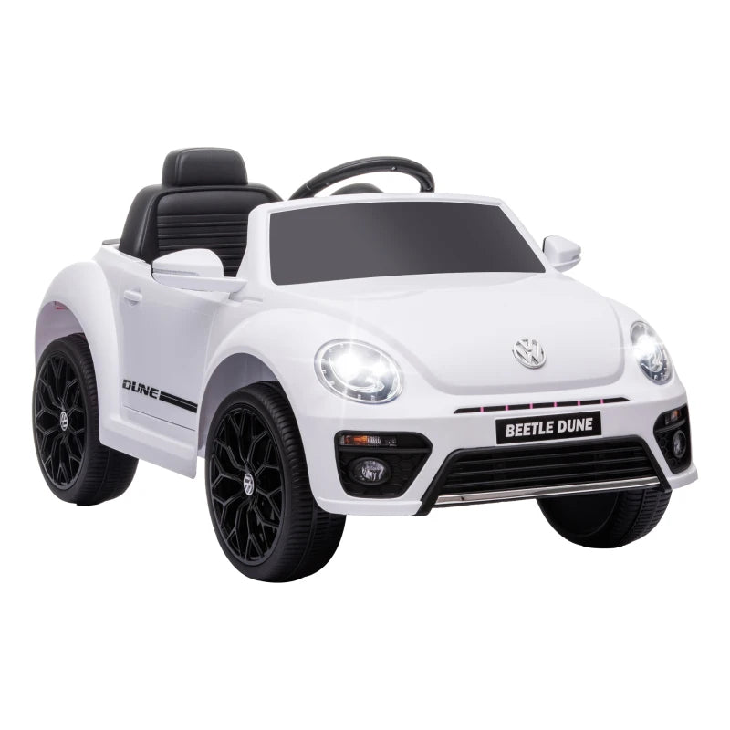 Licensed Volkswagen Beetle 12V Ride On Car with Remote Control and Suspension Wheels