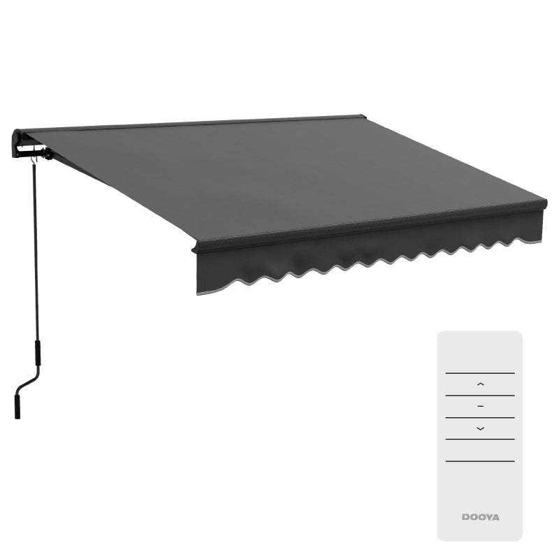 3m x 2m Dark Grey Electric Awning Canopy