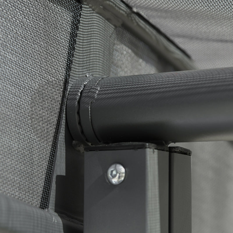 3-Seater Swing Hammock with Adjustable Canopy and Cushion - Garden Patio Furniture