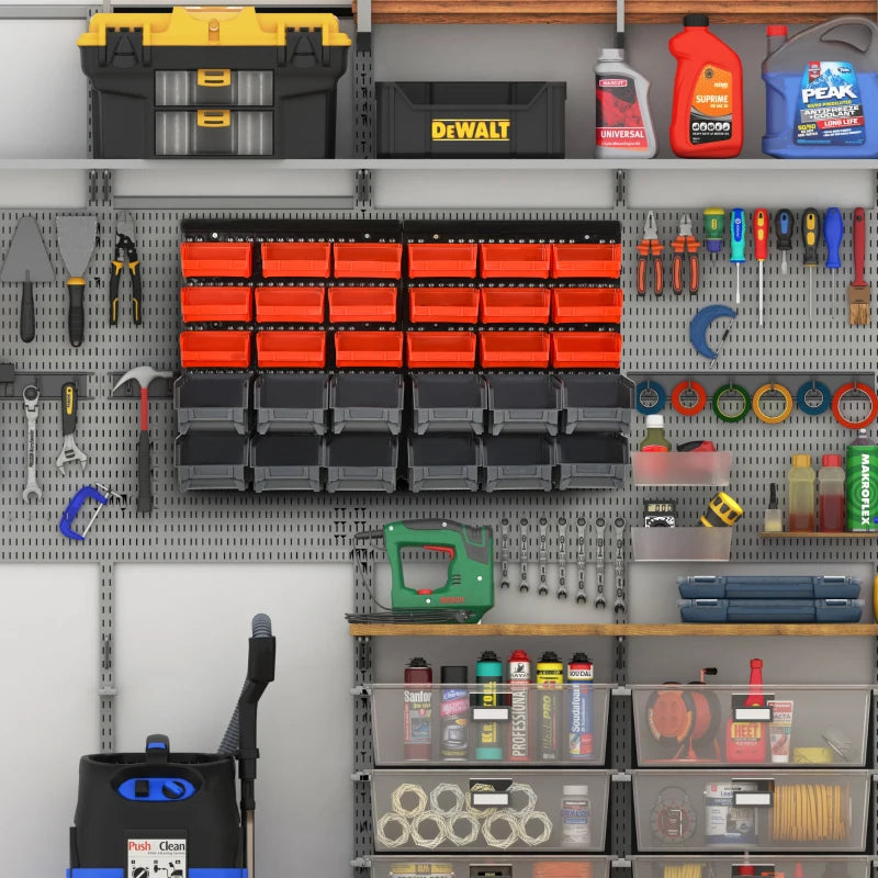 Efficient Wall Storage for Tools and Screws