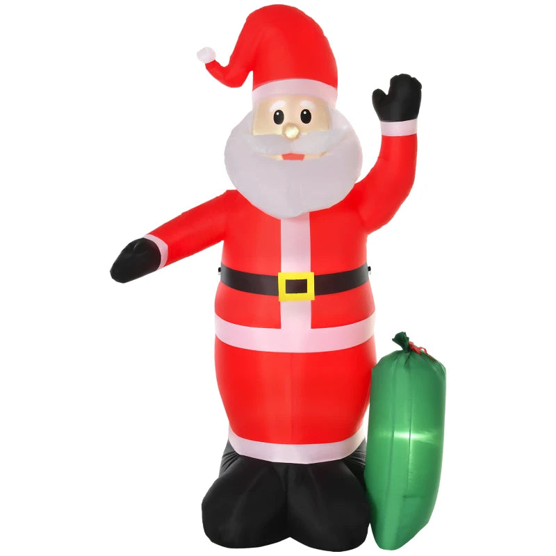7.5ft Inflatable Christmas Santa Claus with LED Lights - Air Blown Holiday Yard Decoration for Outdoor Festive Decor