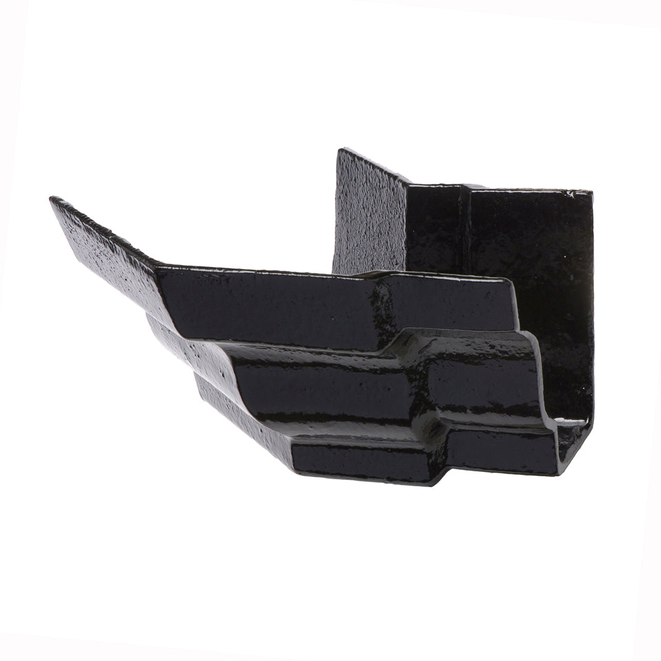 Hargreaves Cast Iron 100x75mm External G46 Moulded Obtuse Angle  - Painted Black