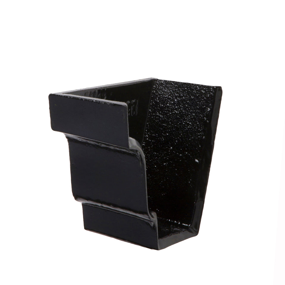 Hargreaves Cast Iron 125x100mm Internal G46 Moulded Stopend  - Painted Black