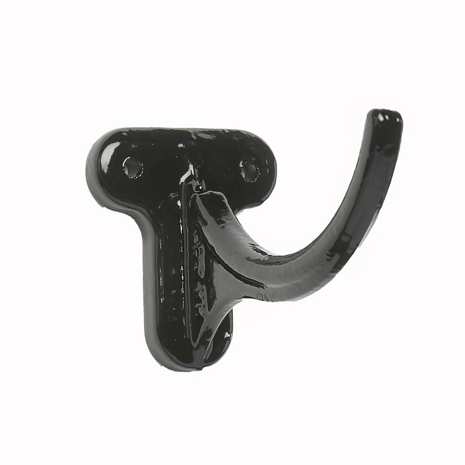 Hargreaves Cast Iron 100mm Plain Half Round Fascia Bracket - Painted Black