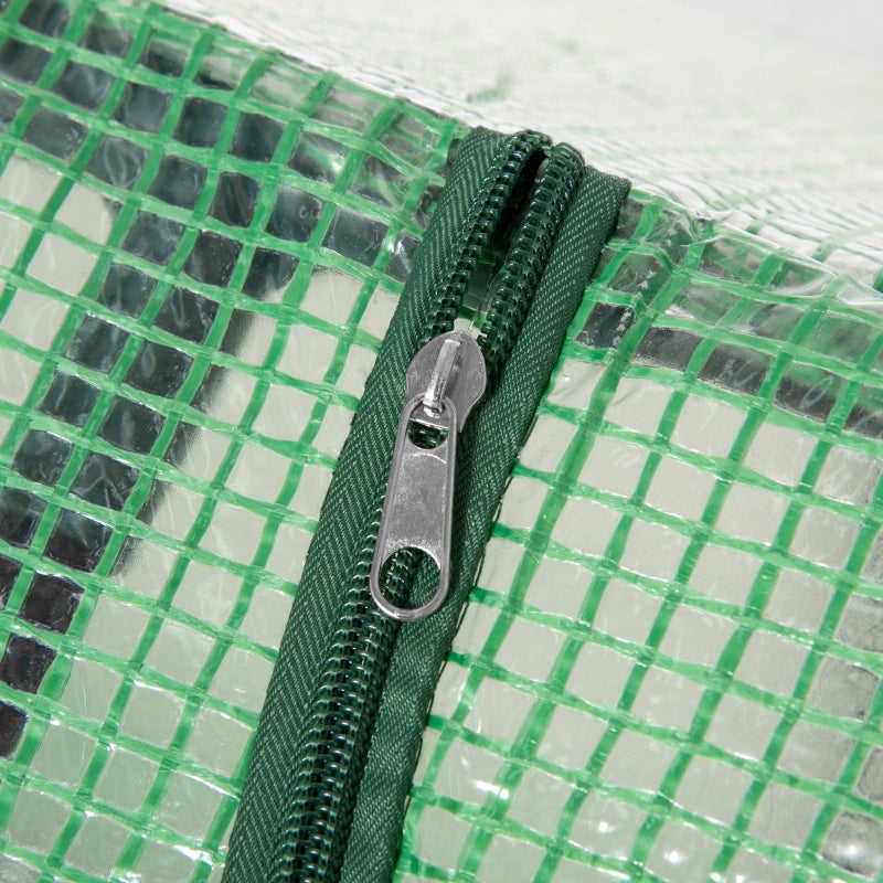 Green Outdoor Plant Grow House with Observation Windows, 120 x 60 x 60 cm