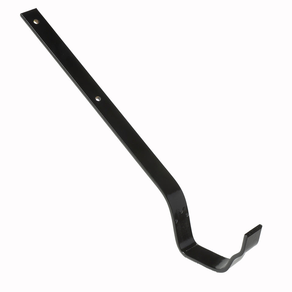 Hargreaves Cast Iron 115mm Notts Ogee Galv Top Fix Rafter Bracket - Painted Black