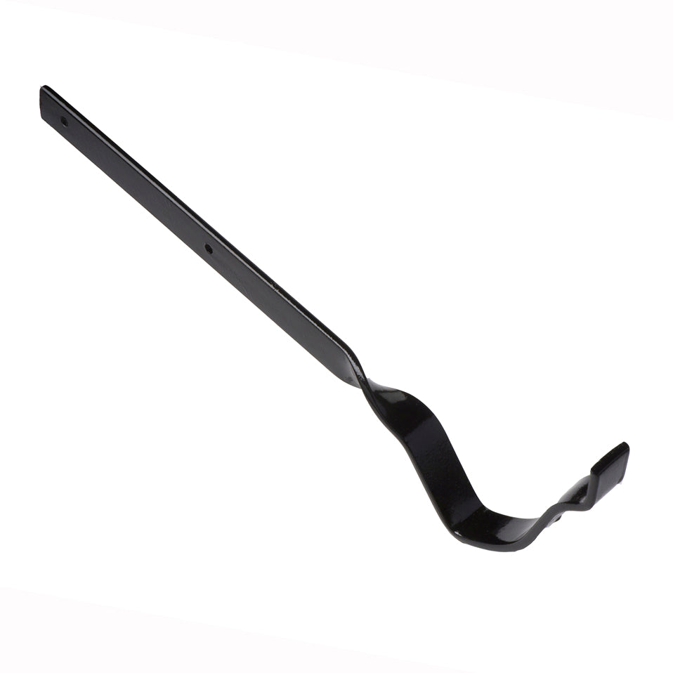 Hargreaves Cast Iron 125mm Ogee Galv Side Fix Rafter Bracket - Painted Black