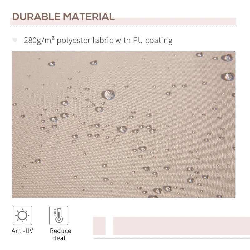 3m x 2m Beige Retractable Awning