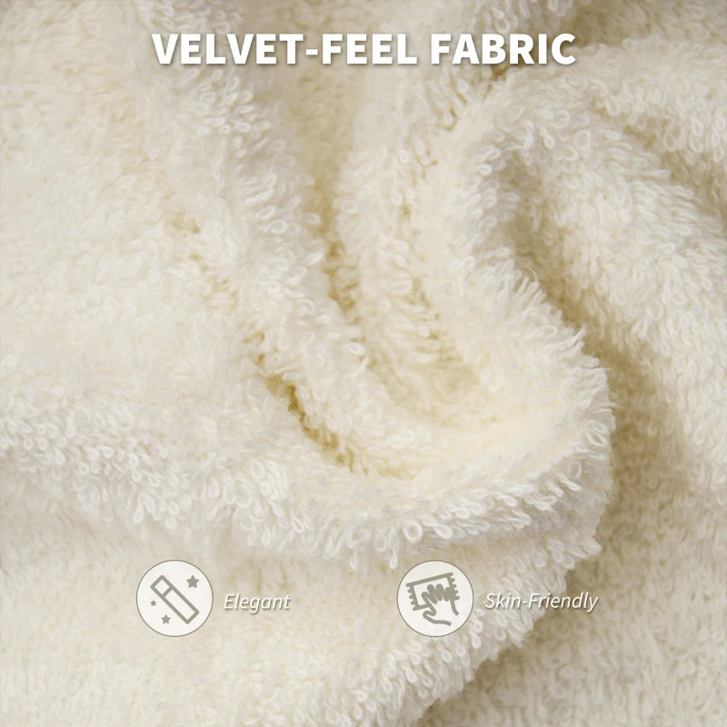 Velvet Feel Ergonomic Office Chair in Beige for Comfortable Workspaces