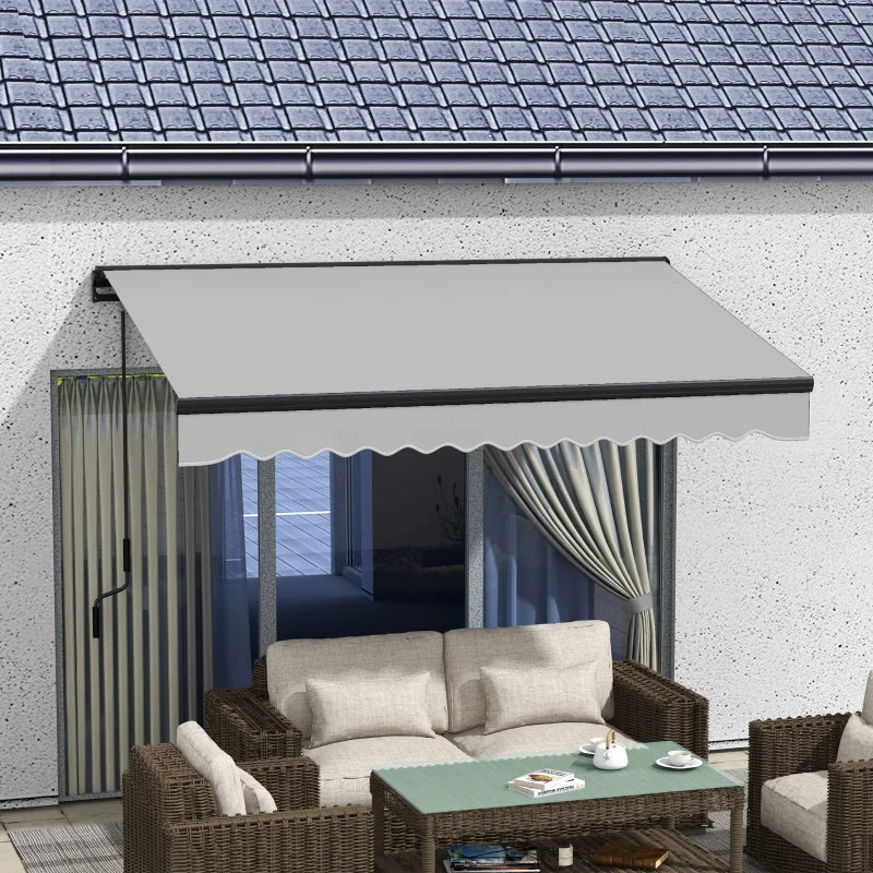 3m x 2m Grey/White Electric Awning Canopy