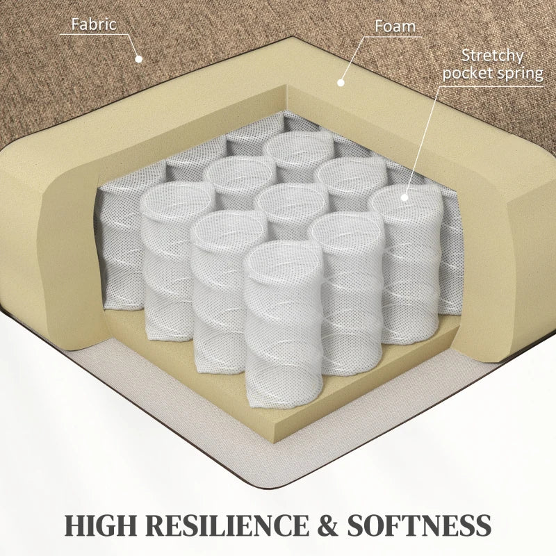 Dark Brown 45° Lifting Riser Recliner Armchair for Comfort and Support