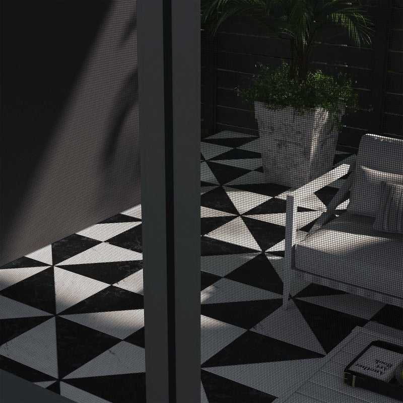 Black Lean-To Pergola