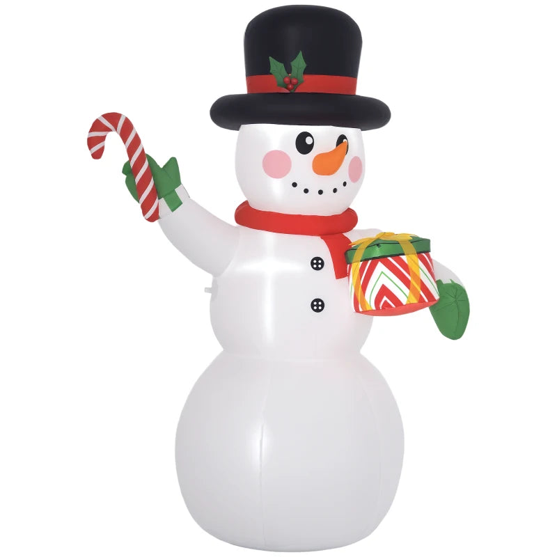 6ft Inflatable Christmas Snowman with Accessories - Festive Holiday Decor for Outdoor Yard Display