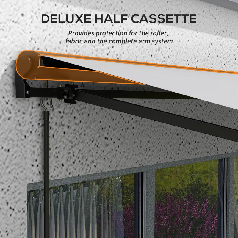 3m x 2m Grey/White Electric Awning Canopy