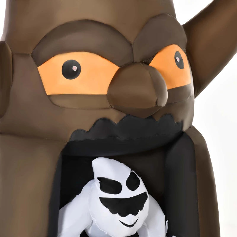 8FT Halloween Inflatable Tree with Floating Ghost & LEDs - Scary Outdoor Indoor Yard Garden Party Decoration