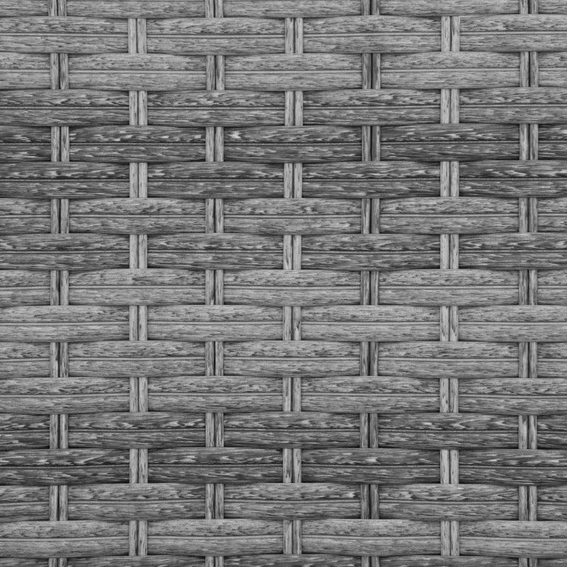 Grey Rattan Sun Loungers Set of 2 with Cushion