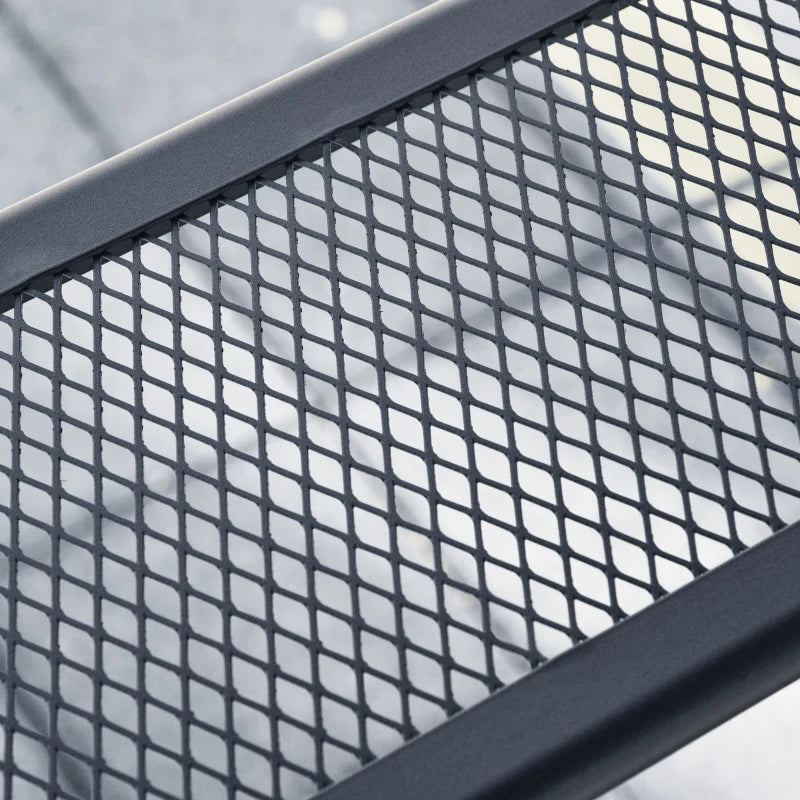 Double-Tier Grey BBQ Gazebo Canopy - 2.5M (8ft)