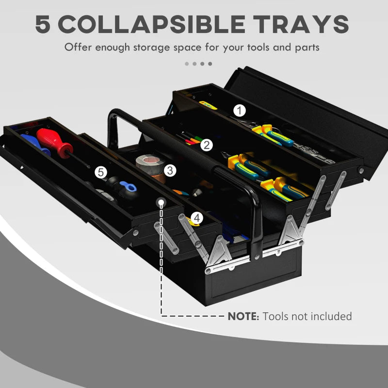 3 Tier Metal Toolbox for Professionals