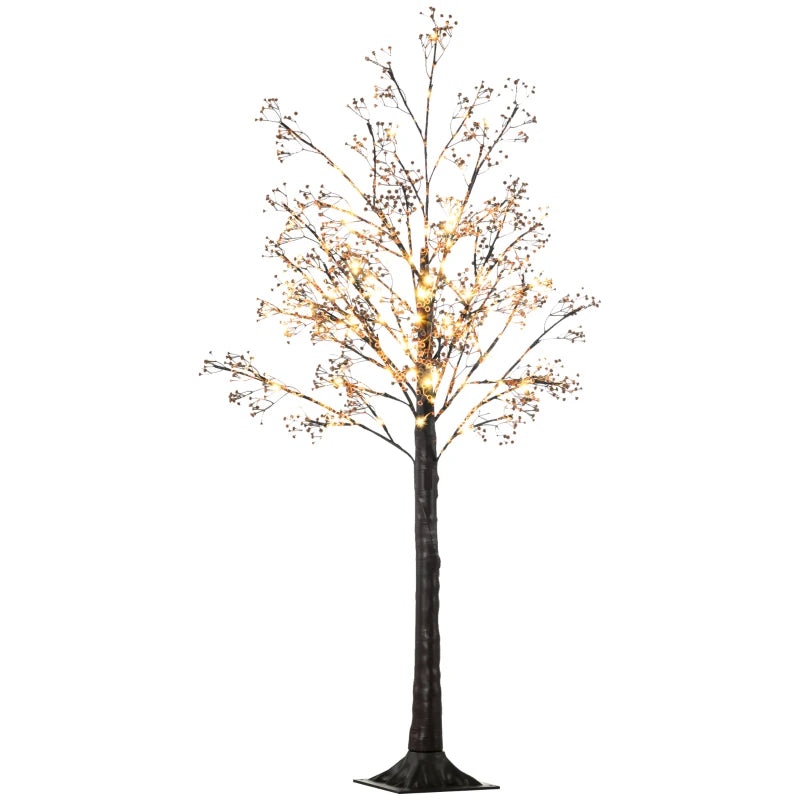 5ft Artificial Gypsophila Blossom Tree with 96 Warm White LED Lights - Perfect for Weddings, Parties, Indoor & Outdoor Decor