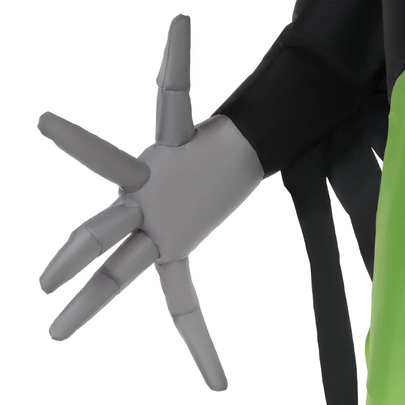 8ft Light-Up Pumpkin Man Halloween Decoration - Giant Inflatable Outdoor Decor for Spooky Parties and Yard Display