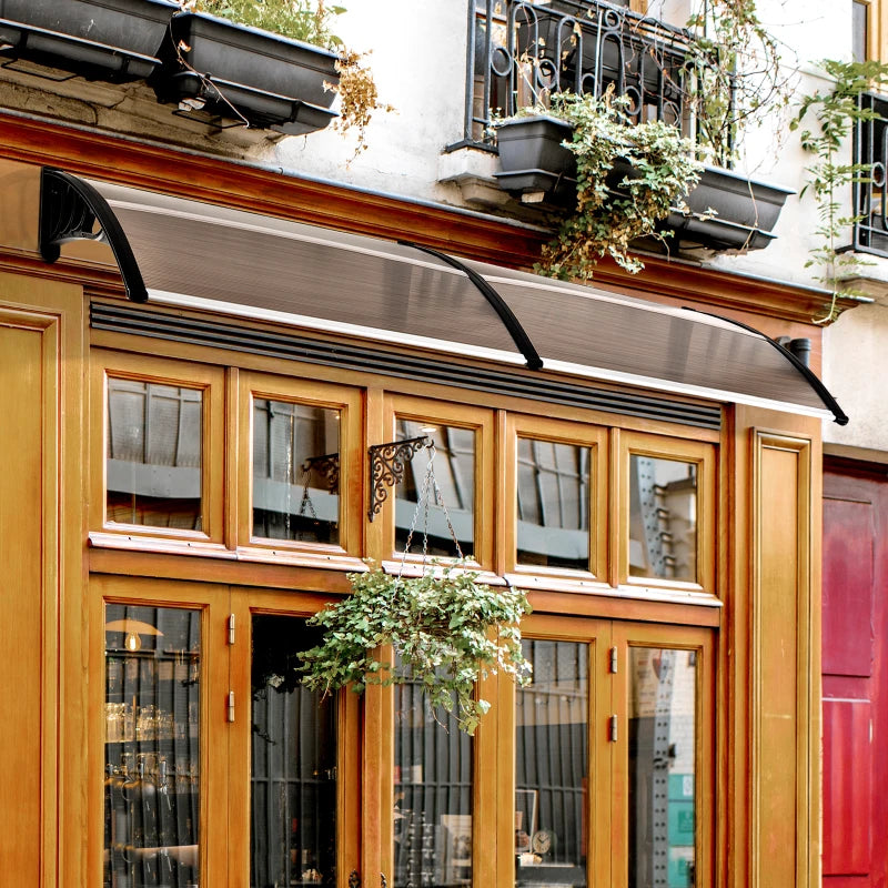 Curved Polycarbonate Door Canopy