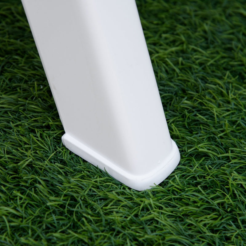 White Folding Outdoor Dining Chairs with Adjustable Backrest - Set of 2