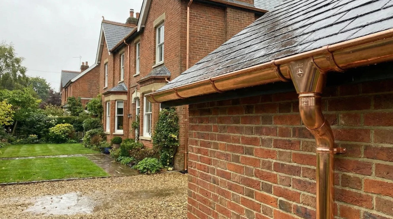 150mm Half Round Copper Gutter 3m Length