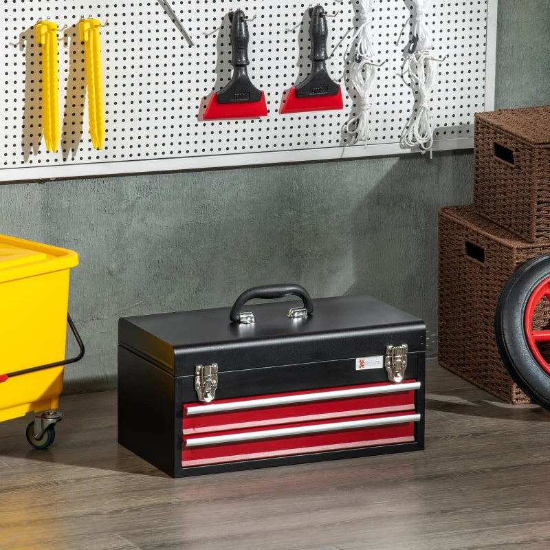 Lockable Tool Chest with Ball Bearing Runners