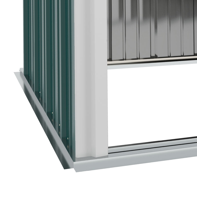 5.3ft x 3.1ft Green Metal Storage Shed