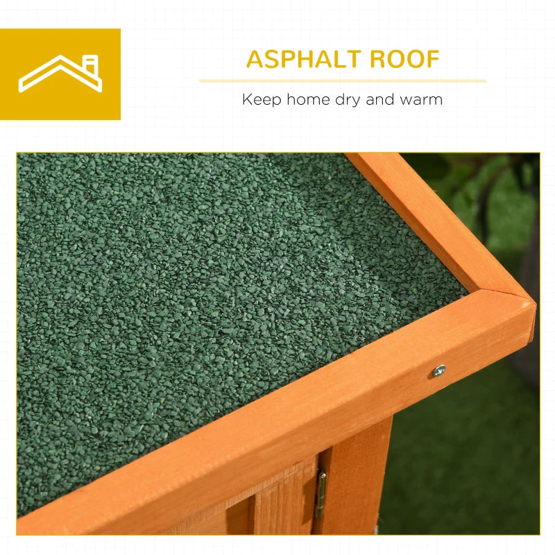 Outdoor Rabbit Hutch & Guinea Pig Cage - Spacious Bunny Shelter, 90 x 45 x 65cm, Weatherproof & Durable