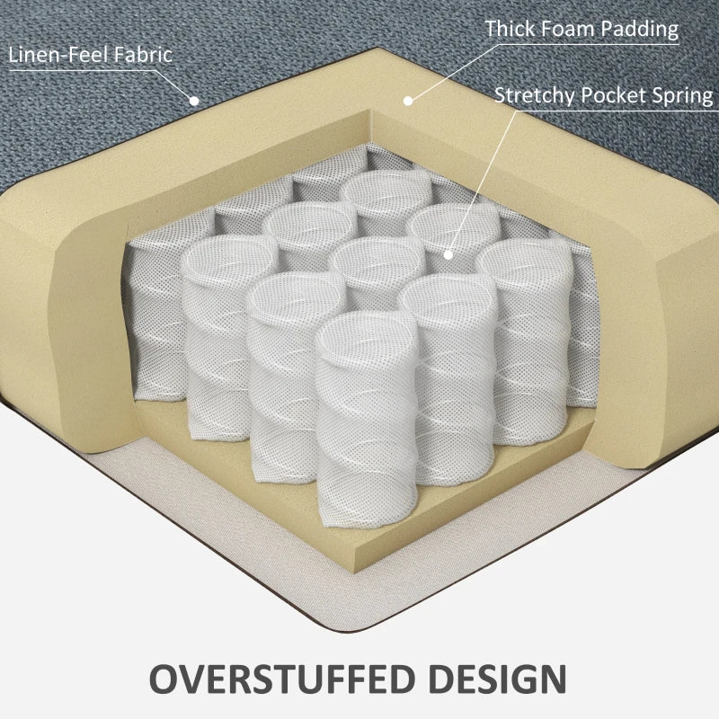 Oversized Riser Recliner Chair for Elderly - Fabric Lift Chair with Remote, Side Pockets, Cup Holder, Grey