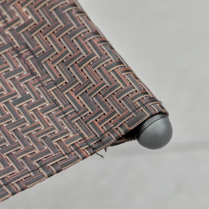 Brown Rocking Patio Chair with Removable Pillow