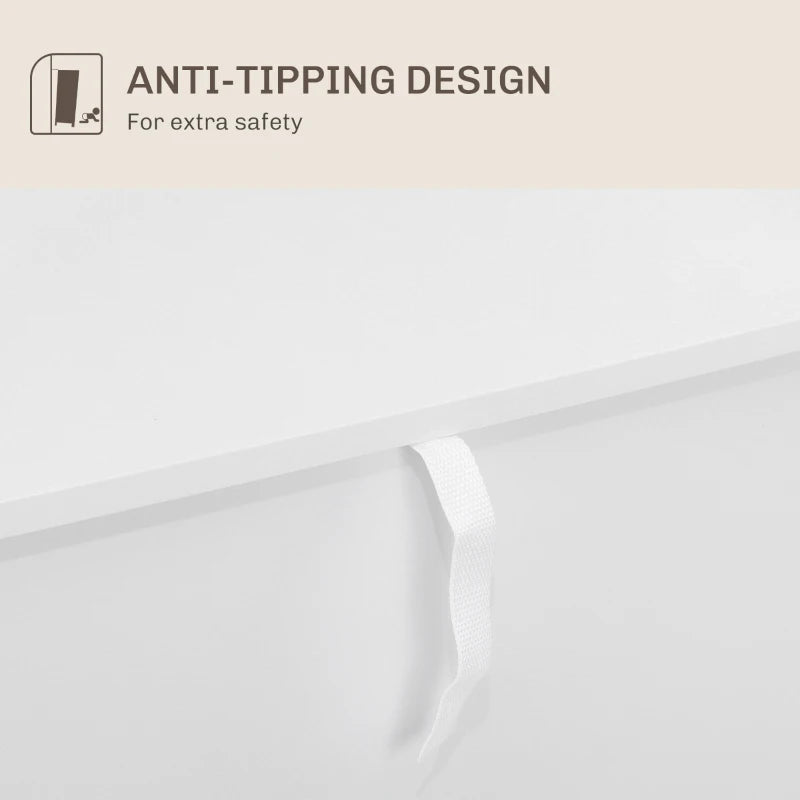 Adjustable White Shelf Sideboard - Modern Storage Cabinet with Versatile Shelves for Living Room, Dining Room, or Office