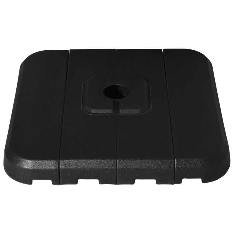 Black Cantilever Umbrella Base Set, 130kg Sand or 90kg Water Filled