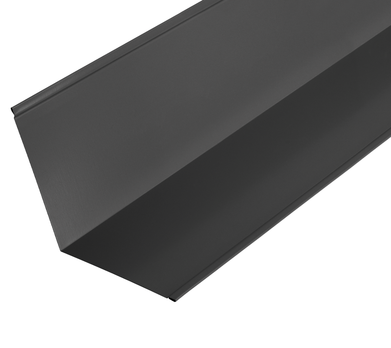 110° Abutment Flashings in Polyester Paint Finish - 3m 200mm x 200mm - Black