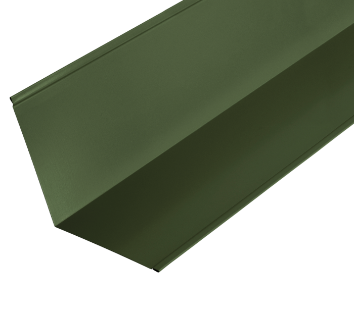 110° Abutment Flashings in Polyester Paint Finish - 3m 200mm x 200mm - Juniper Green