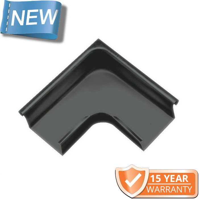 120x75mm Box Profile Anthracite Grey Galvanised Steel 90 Degree External Gutter Angle