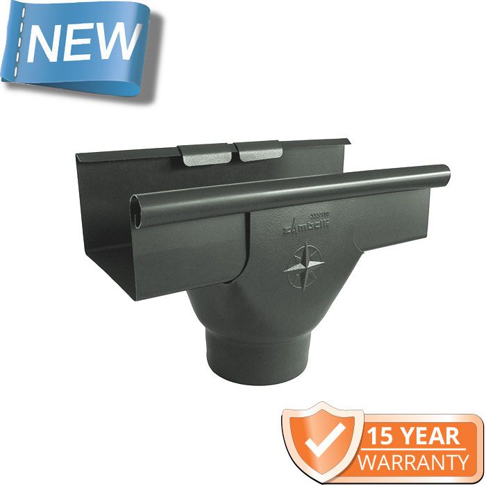 120x75mm Box Profile Anthracite Grey Galvanised Steel 100mm Prefab Outlet
