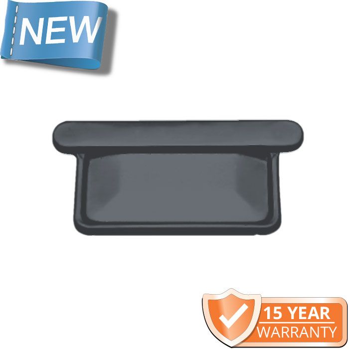 120x75mm Box Profile Anthracite Grey Galvanised Steel Seem or Glue-On Stop End