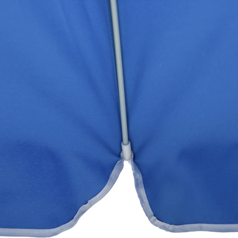 Blue Portable Beach Umbrella with Tilt and Adjustable Height