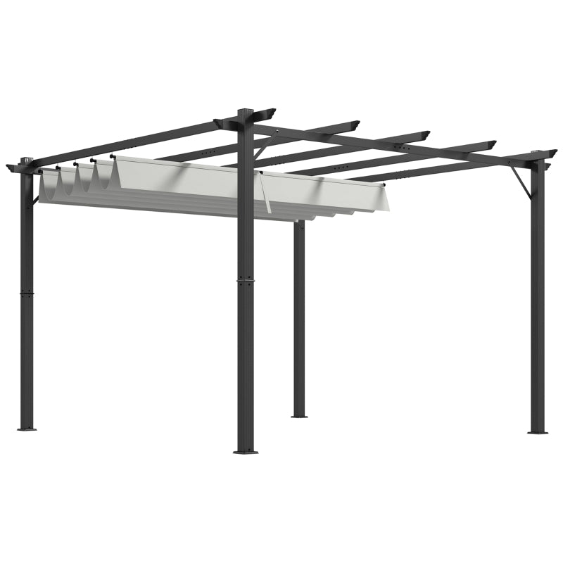 Light Grey 3m x 3m Aluminium Pergola