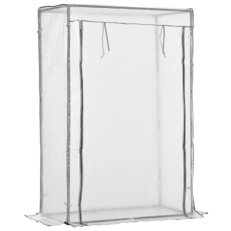 Compact Greenhouse with Roll-up Door, Tomato Greenhouse, Green, Small Outdoor Grow House