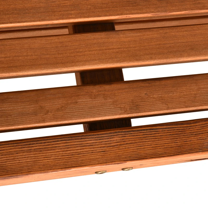 Dark Green 3-Seater Wooden Garden Swing Chair Hammock Bench