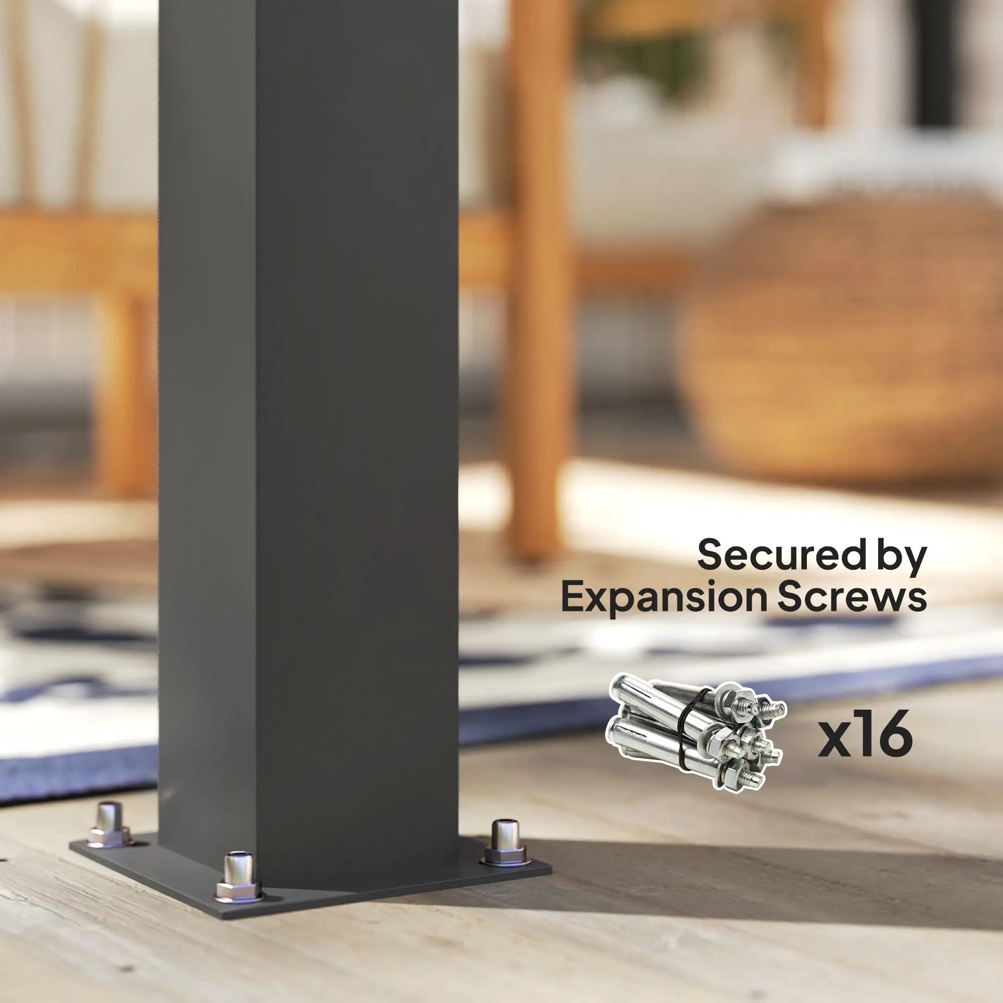 3m x 3m Electric Louvered Pergola with LED Lights - Solid Aluminium Hardtop Gazebo with Remote, Adjustable Roof and Drainage System, Water and UV Resistant