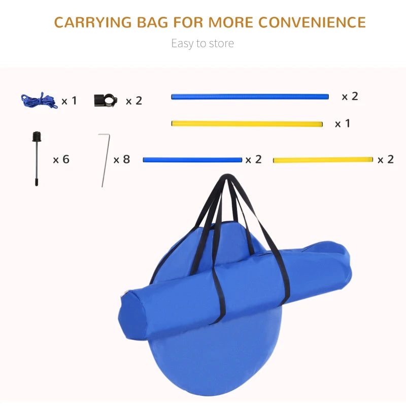 Adjustable Pet Agility Training Set - Dog Play Equipment with Poles, Hurdle, Tunnel & Pause Box for Obedience Training