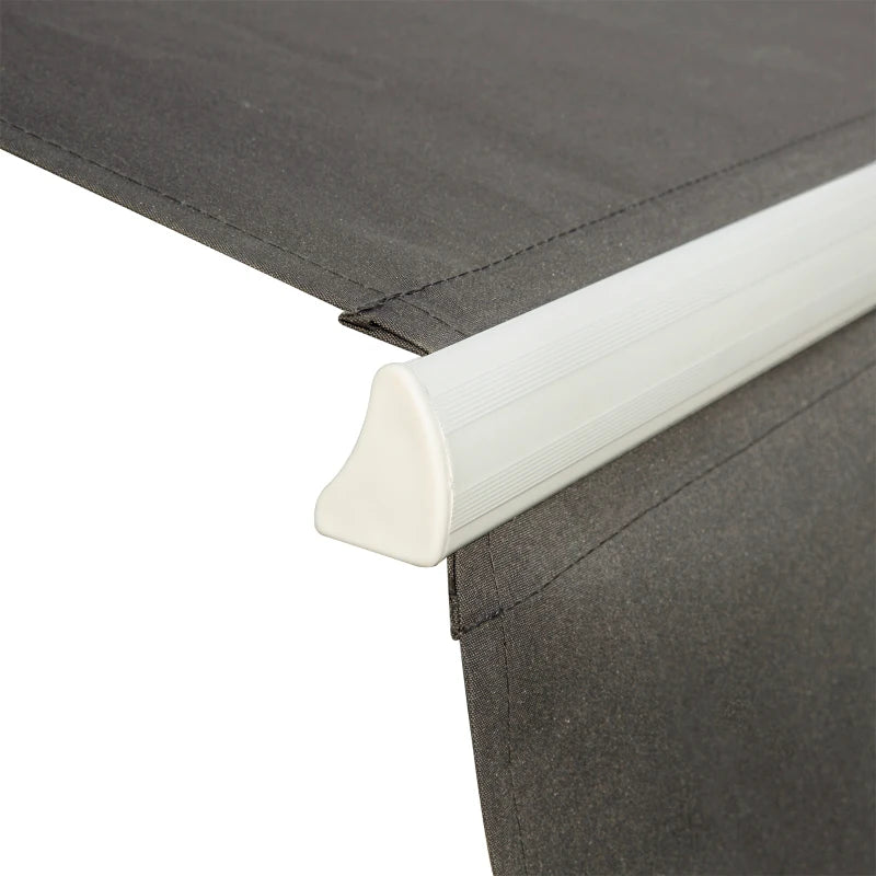 Grey 3m x 2m Retractable Porch Shade